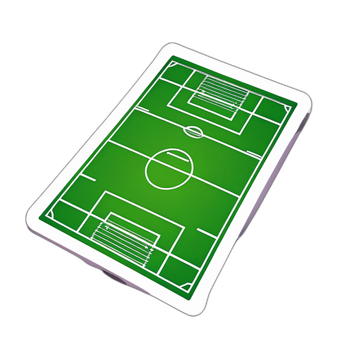 สติกเกอร์ของสนามฟุตบอลมุมมองจากอากาศในการแข่งขันที่เต็มไปด้วยความตื่นเต้น