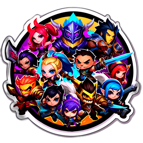 英雄聯盟戰鬥場景貼紙