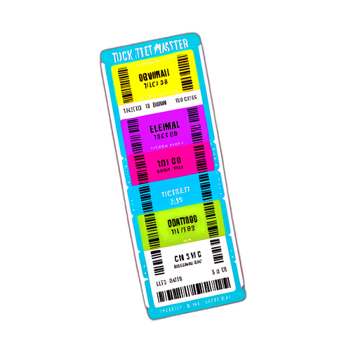Biglietto Colorato per Ticketmaster