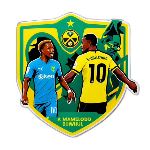 Isang masiglang paglalarawan ng Mamelodi Sundowns at Borussia Dortmund