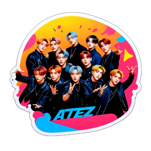 Ateez On Stage Sticker