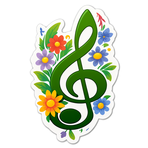 Nota Musicale e Fiori