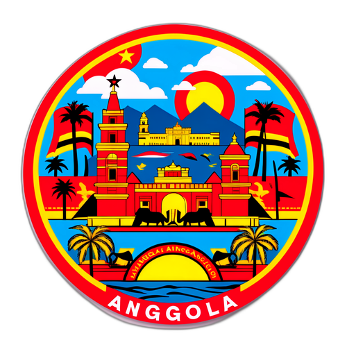 Sticker ya Kuadhimisha Utamaduni wa Angola