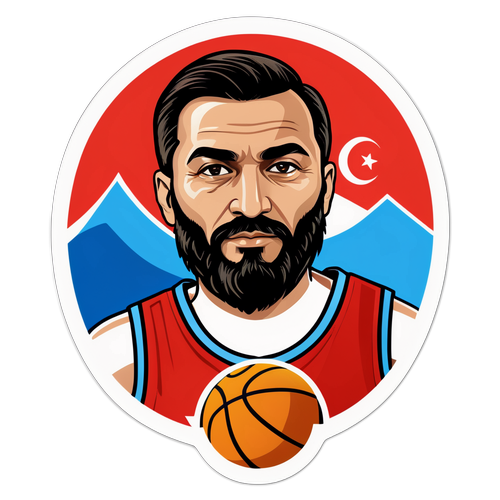 Alperen Şengün Portresi Sticker