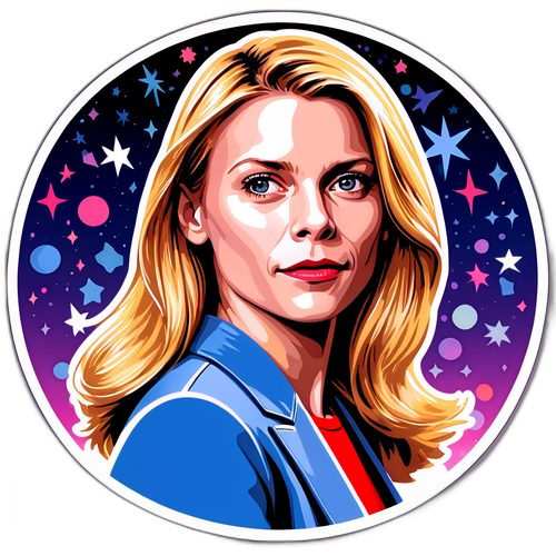 En klistremerke med drømmende, cinematisk stil