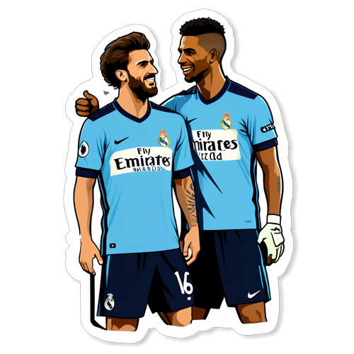 Sticker ng mga Kampeon ng Real Madrid at Man City