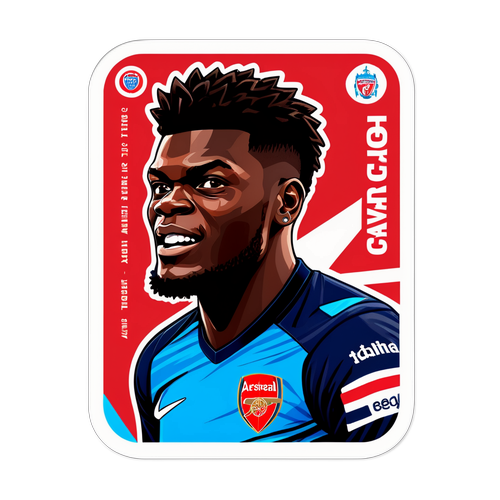 Thomas Partey'ye Saygı Sticker Tasarımı