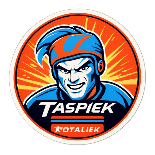 Totalsportek Aufkleber mit sportlichem Logo