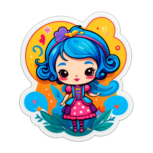 Adesivo giocoso ispirato a Baldanzi