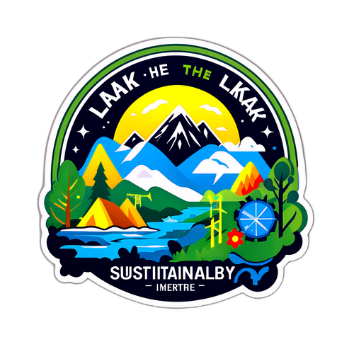 Arte do estande da LKAB: Sustentabilidade e Inovação