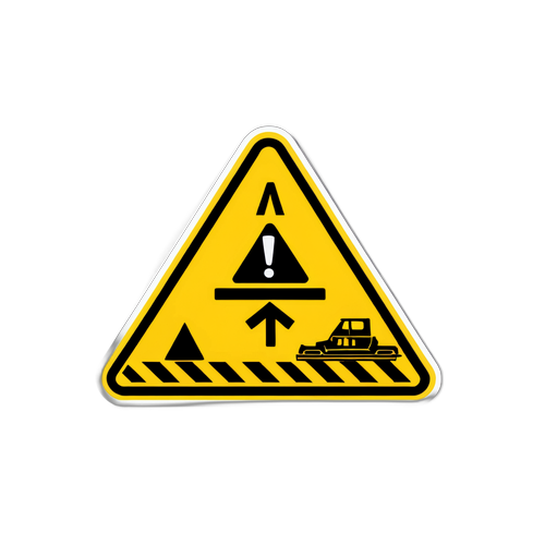 Autocolant de avertizare pentru siguranța rutieră