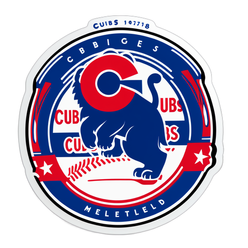 Colorful Cubs Schedule Sticker