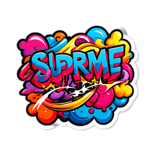 Graffiti 'Supreme' Klistermærke