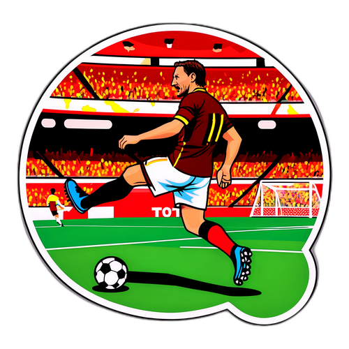 Scena Sportiva Nostalgica di Totti