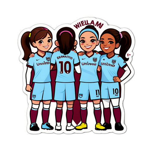 Stiker Tim Wanita West Ham United Rayakan Gol