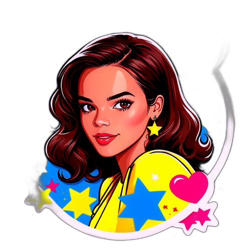 Bruna Marquezine en style pop art