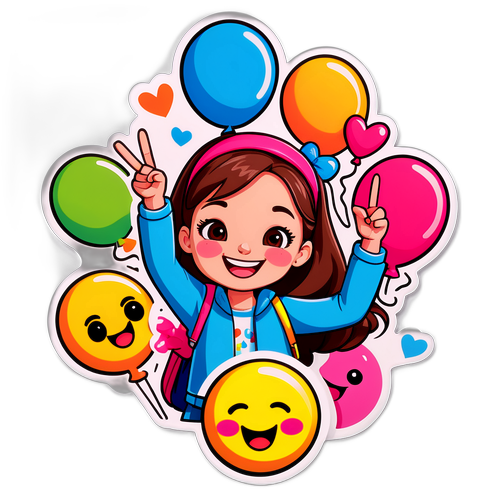 Steffi Mercie Feest Sticker