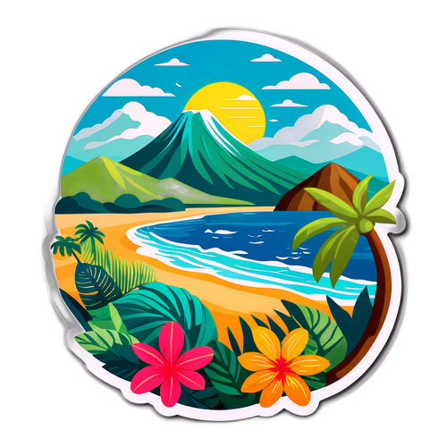 Serene Landschap van Costa Rica