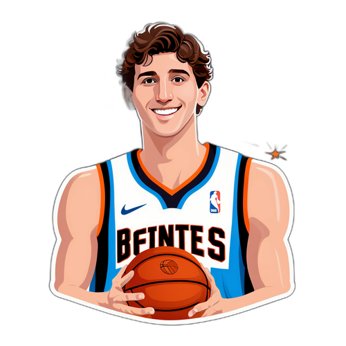 Luke Kornet na may Hawak na Basketball