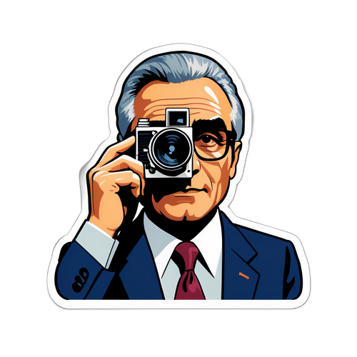 Un autocollant rendant hommage à Martin Scorsese