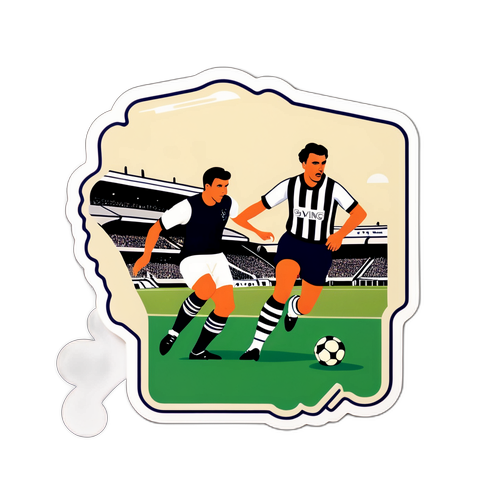 סצנה נוסטלגית מסוקר של ניוקאסל נגד טוטנהאם