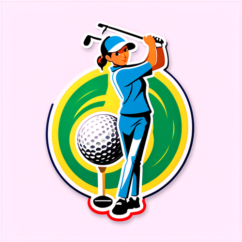 Rendez-vous au Golf: L'Incroyable Sticker Inspiré par Celine Boutier qui Fait Vibrer le Sport!