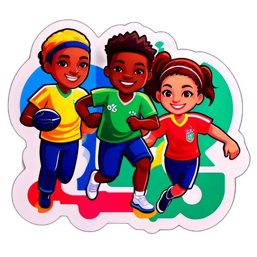Levendige sticker voor Cpas Evere met teamsport