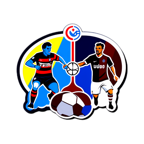 인터 밀란과 토리노의 축구 팬을 위한 스티커