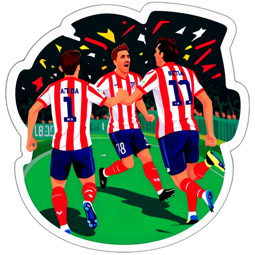 Intensivt øjeblik fra Betis vs Atlético Madrid