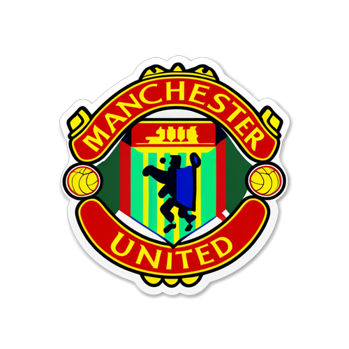 Manchester United Crest Celebration Sticker