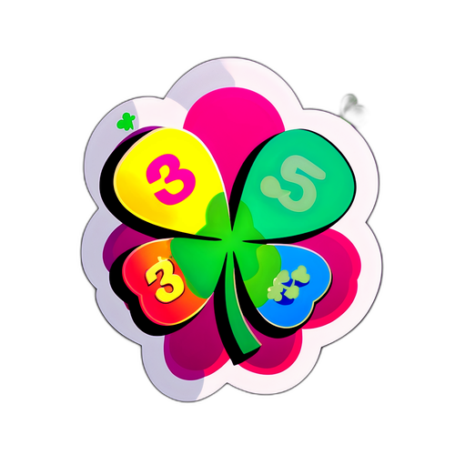 Adesivo Lotofácil 3565 com símbolos da sorte