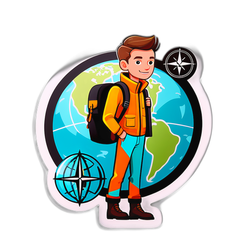 Modern Äventyrare Sticker