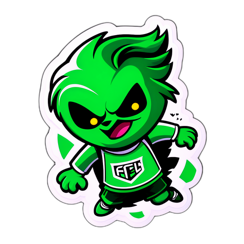 Stiker Maskot Austin FC yang Ceria