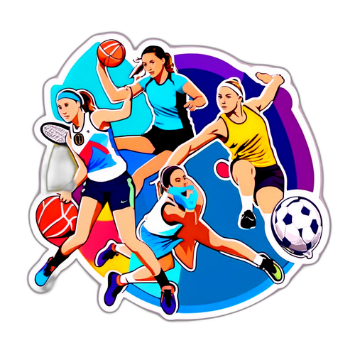 Sportcollage med Whitney Purvis och Tijana Radonjic