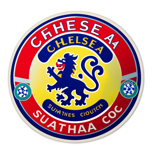 Sticker, der fejrer Chelsea FC