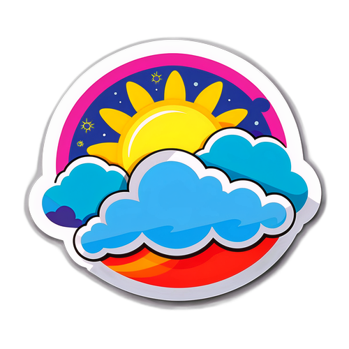 Wettervorhersage Aufkleber