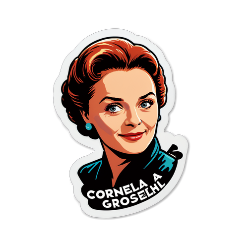 Bewunderung für Cornelia Gröschel: Ein Sticker für Filmfans