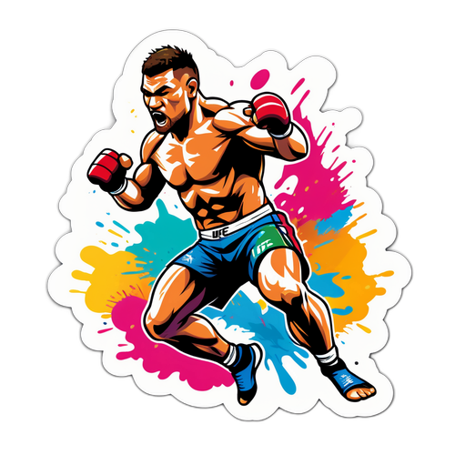 Actionfyldt UFC Fighter Sticker