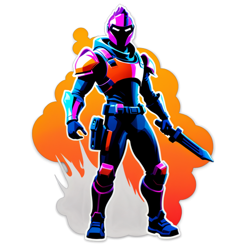 Avatar de Fortnite en armure flamboyante