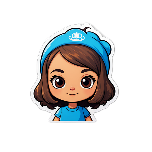 Hravá nálepka s postavičkou Nely Slovákové