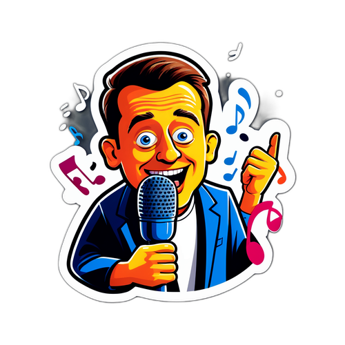 Humorvolle Musikillustration von Olli Schulz