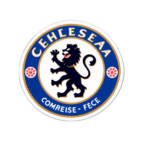 Sticker ya Alama ya Chelsea na Mandhari ya Paris
