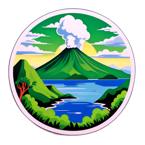 Magandang Tanawin ng Bulkang Taal