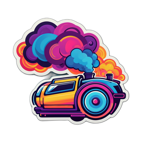 Mașină cu aburi stilizată