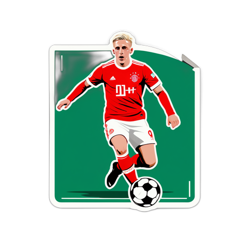 Dinamik Futbol Sticker: Van de Beek'in Hareketleri