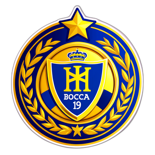 Logo de Boca Juniors como medalla de oro