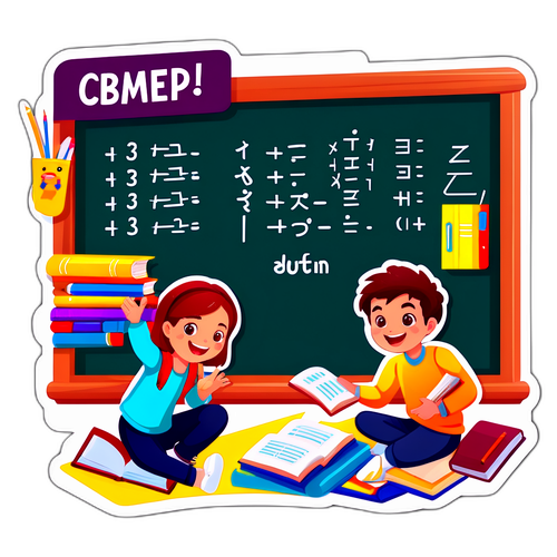 Adesivo Educacional sobre OBMEP