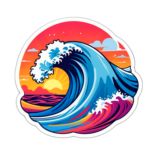 Κύμα με Στυλ και Ζωντανά Χρώματα