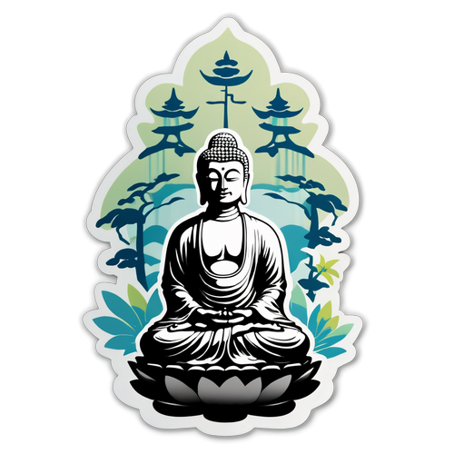 Unlock Inner Peace: Transform Your Space with This Serene Zen Garden Sticker!