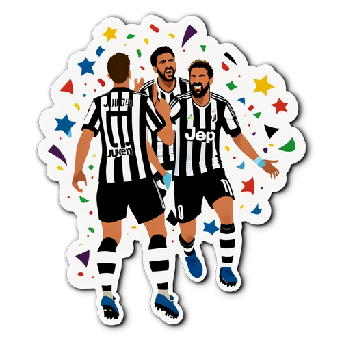 Sticker ăn mừng goal của Juventus